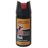 Перцовый (газовый) баллончик «AntiDog Black» 65 мл, аэрозольно-струйный