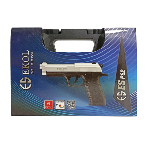 Пневматический пистолет Ekol ES P92 (Beretta) Fume, кал. 4,5 мм (никель)