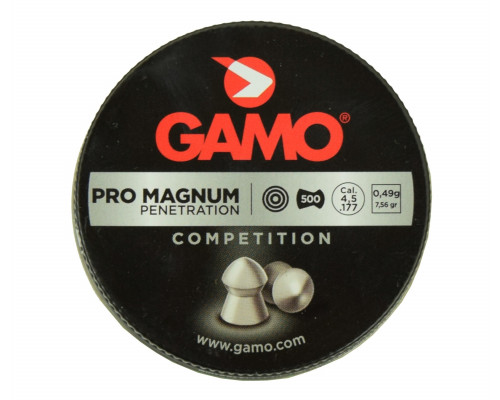 Пули Gamo Pro Magnum 4,5 мм, 0,49 грамм, 500 штук