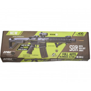 Пневматическая винтовка Crosman DPMS SBR Full Auto (M16, 3 Дж, коллиматор)